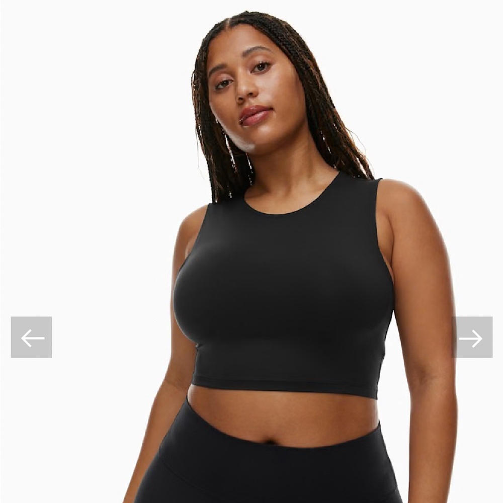 ARITZIA • Women’s Black TnAction Muscle Tank XS EUC